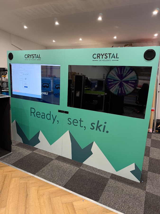 iWall — Ski hire in London – branded build by JM Entertainment